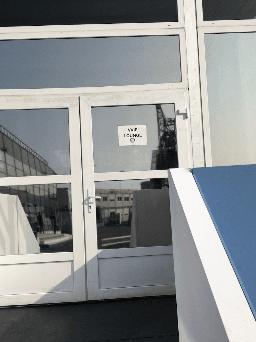 VVIP lounge entrance